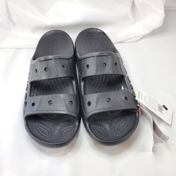 Crocs Baya Slide Sandals Mens 12 Black Lightweight Slip-On Comfort Footwear - Picture 5 of 10
